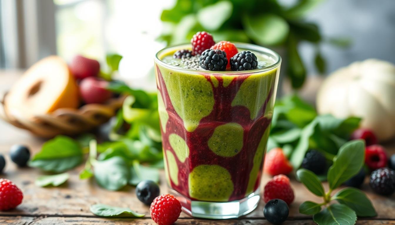 Berry & Spinach Green Smoothie