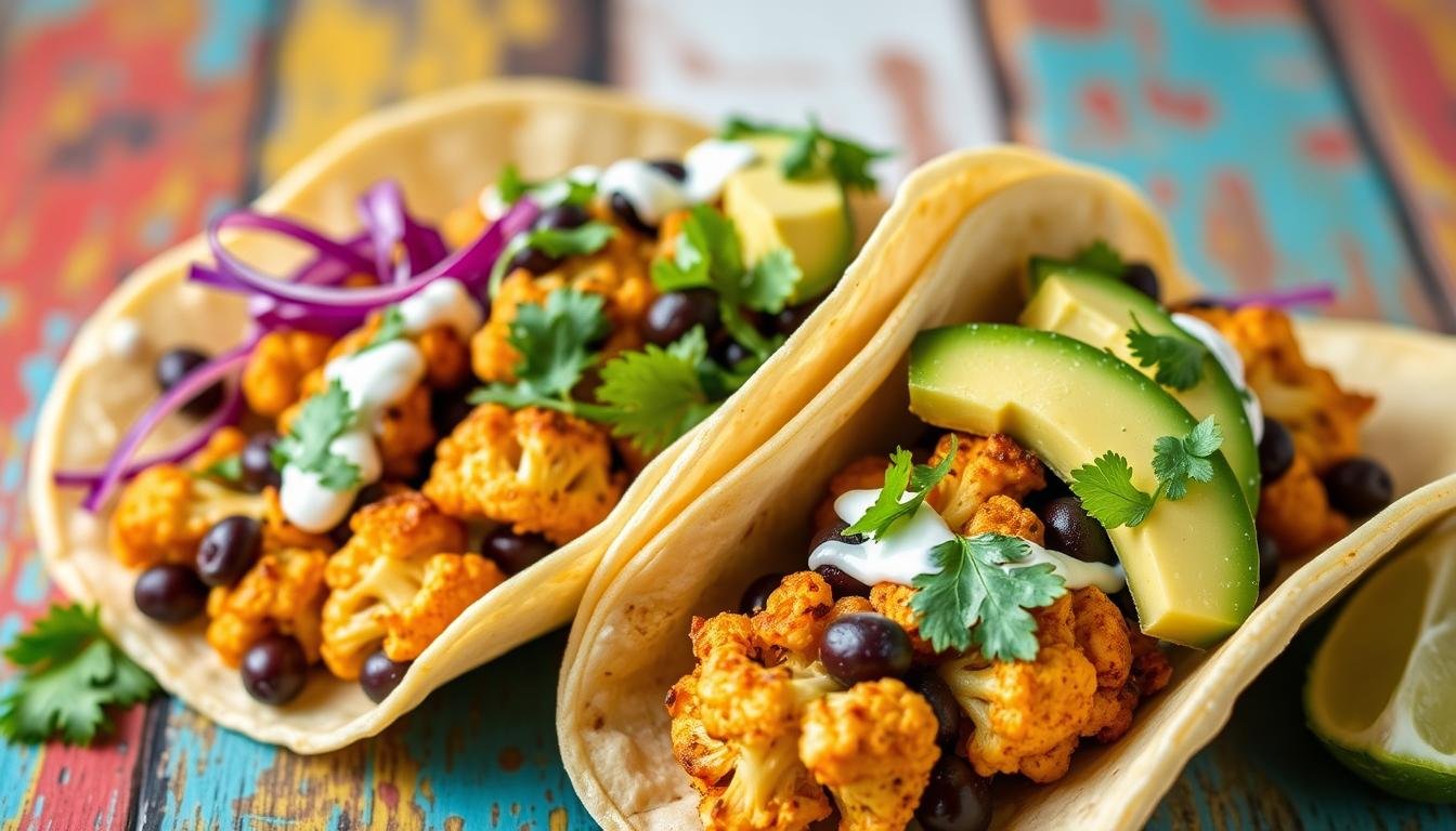 Cauliflower & Black Bean Tacos