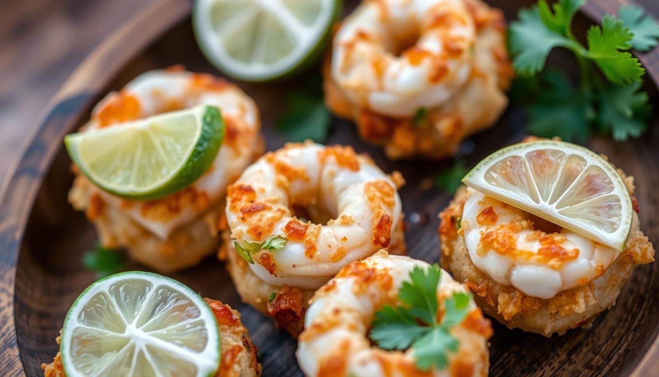 Crunchy Avocado & Lime Shrimp Bites