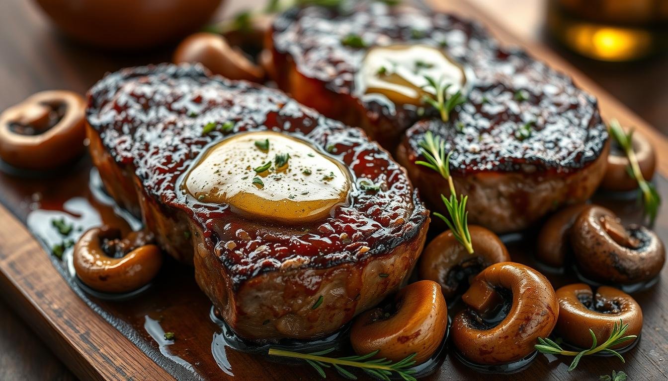 Garlic Butter Steak Bites with Mushrooms