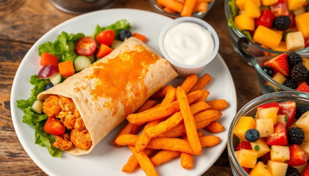 Healthy side options for Buffalo Chicken Wrap