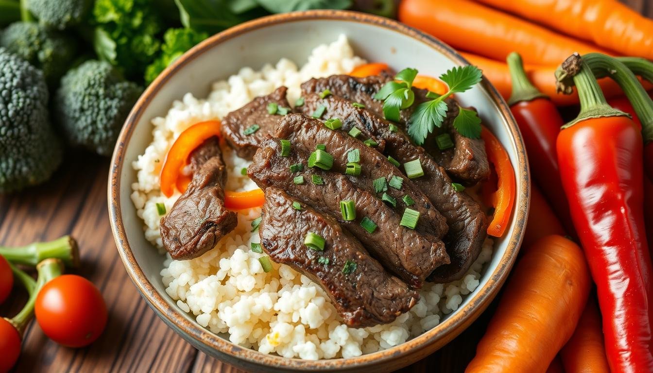 High-Protein Beef & Cauliflower Rice Bowls