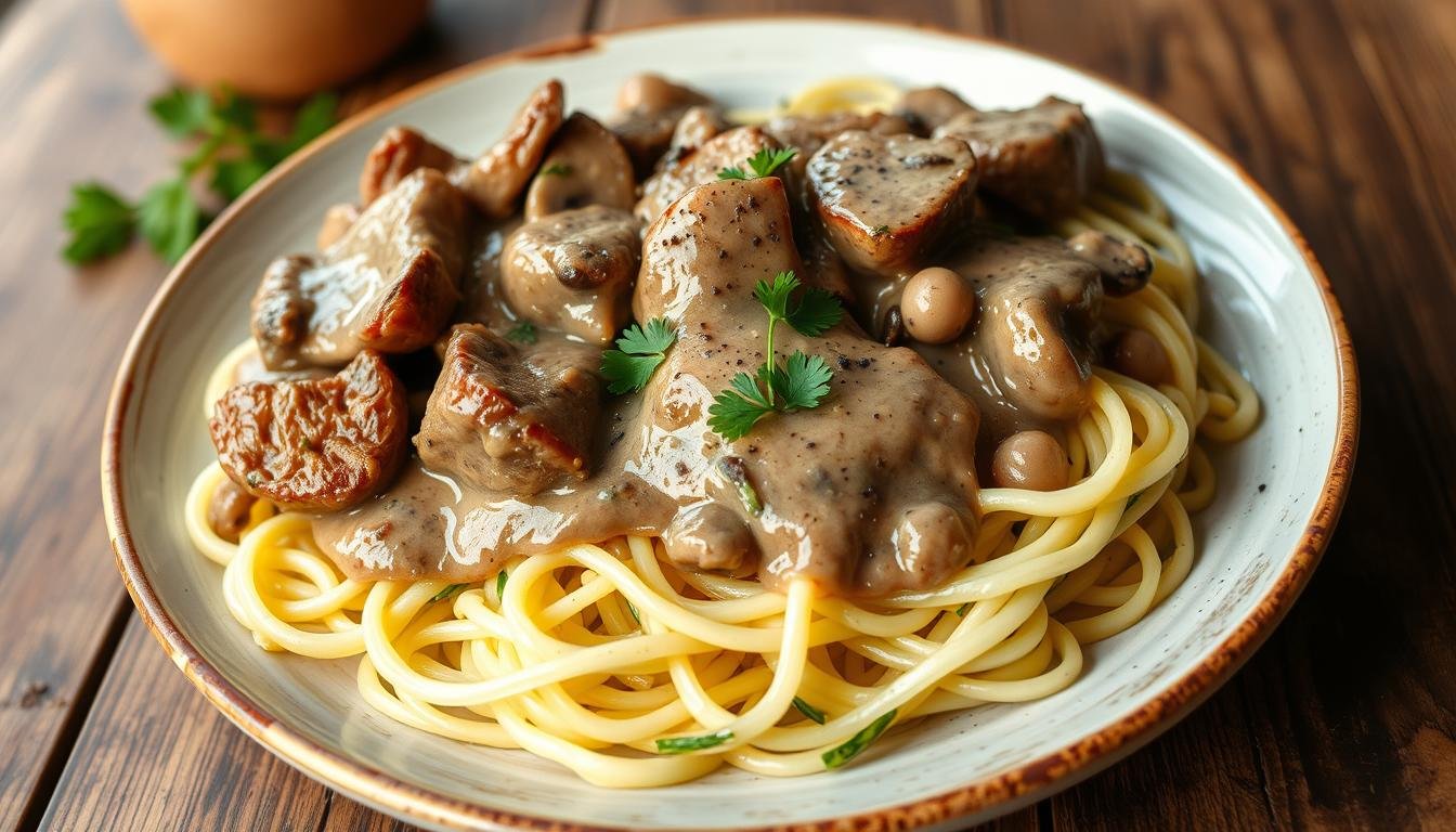 Keto-Friendly Beef Stroganoff