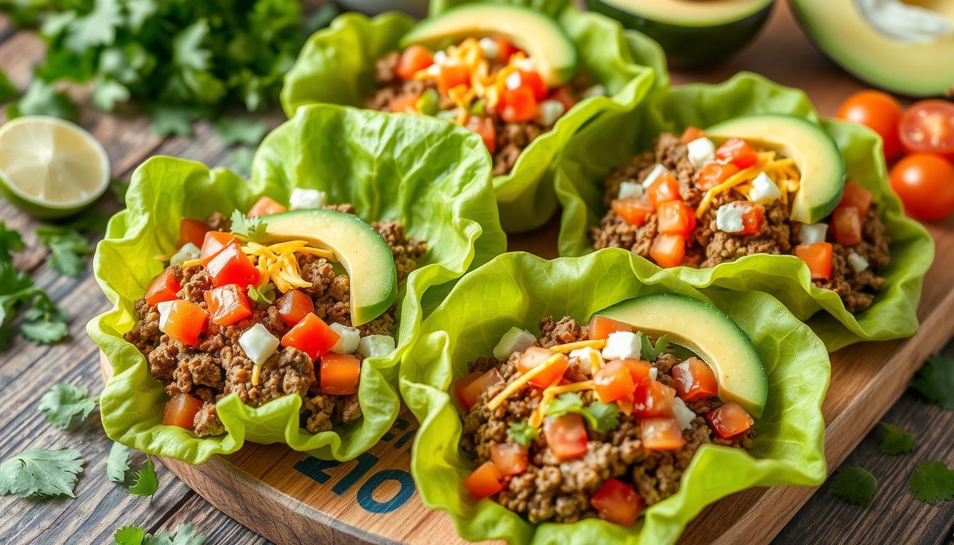 Keto-Friendly Beef Taco Lettuce Wraps