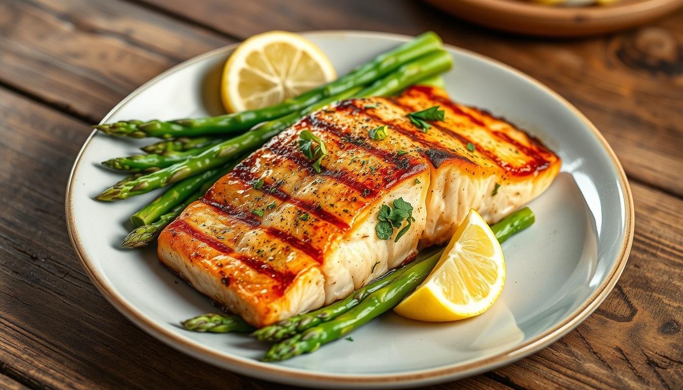 Lemon Garlic Grilled Salmon