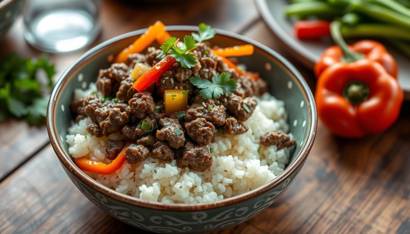 Low-Carb Beef & Cauliflower Rice Bowls