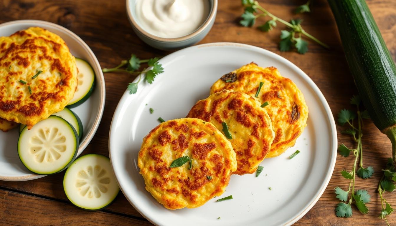 Low-Carb Cheesy Zucchini Fritters