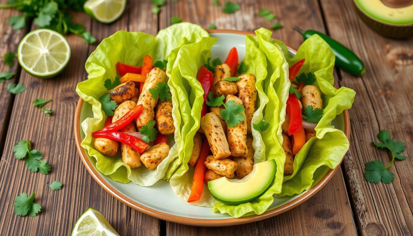 Low-Carb Chicken Fajita Tacos