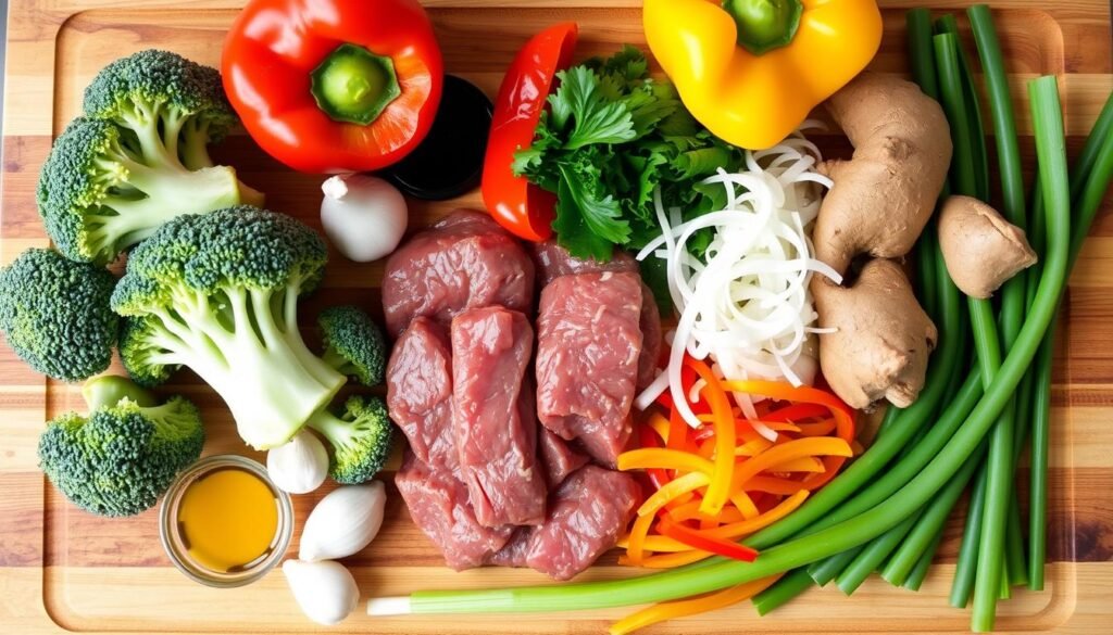 Low-Carb Ingredients for Beef and Broccoli Stir-Fry