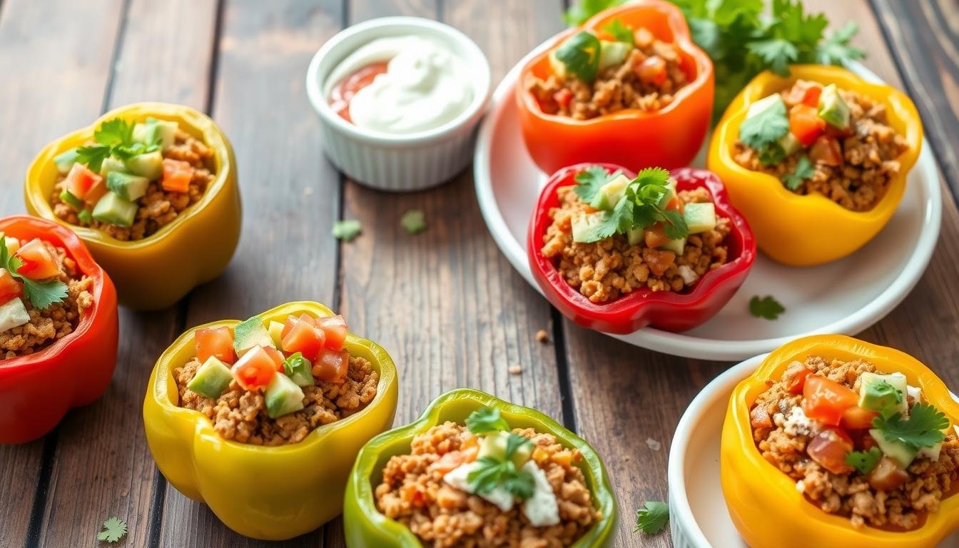 Low-Carb Taco Stuffed Peppers