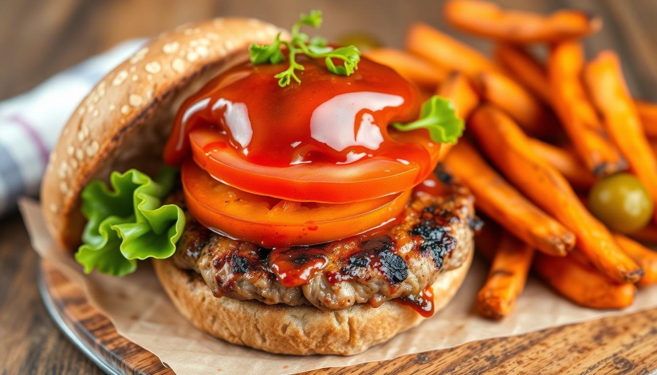 Low-Fat BBQ Turkey Burger