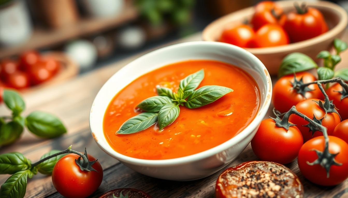 Low-Fat Tomato Basil Soup