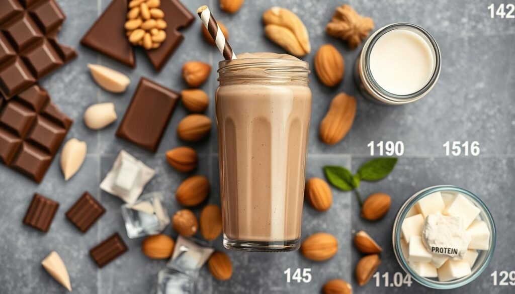 Nutritional analysis of Low-Carb Chocolate Peanut Butter Shake