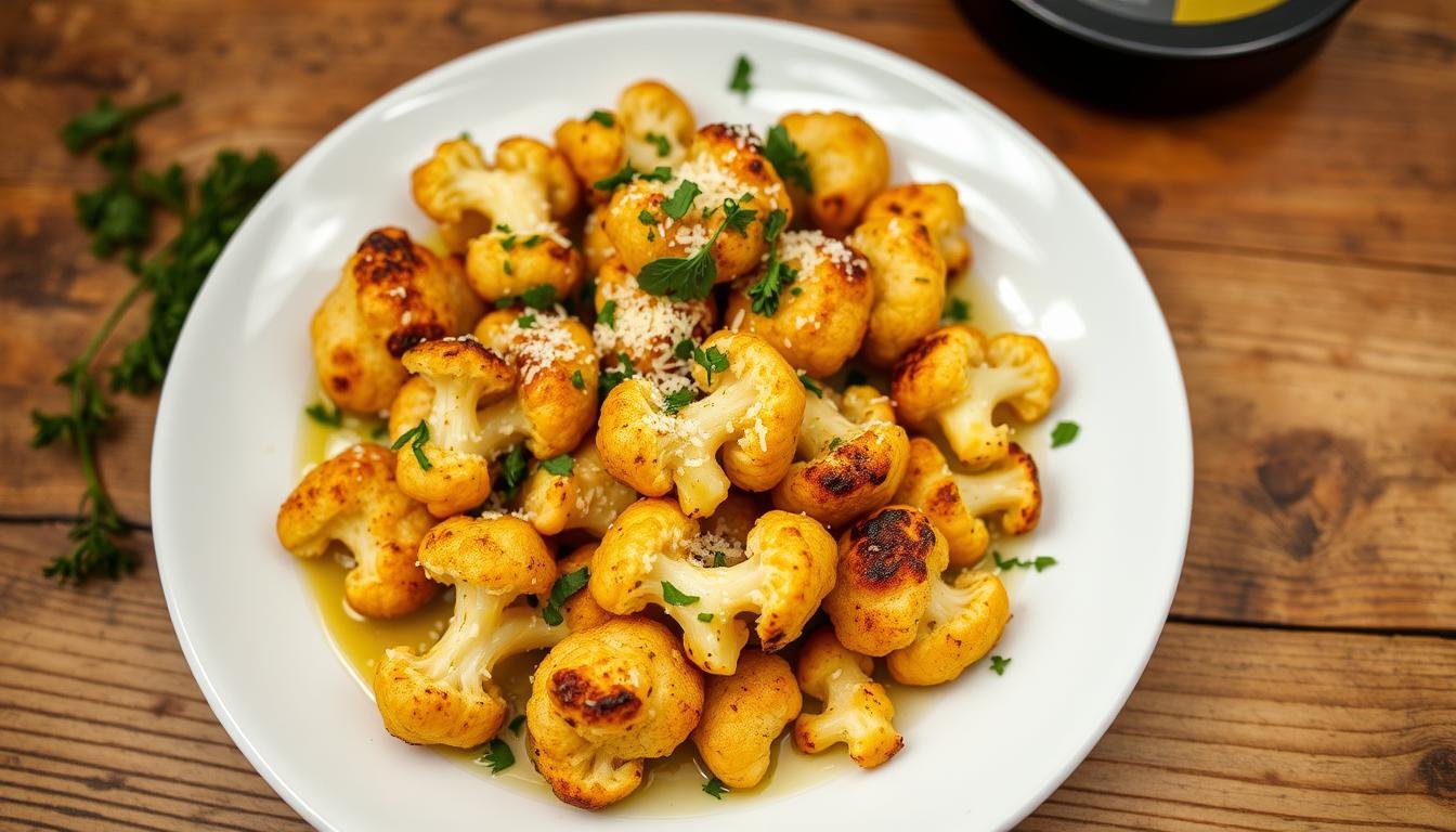 Roasted Garlic Parmesan Cauliflower