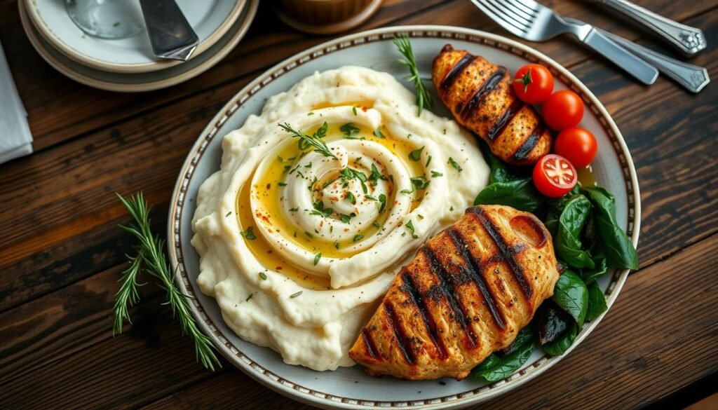 Serving ideas for pairing cauliflower mash