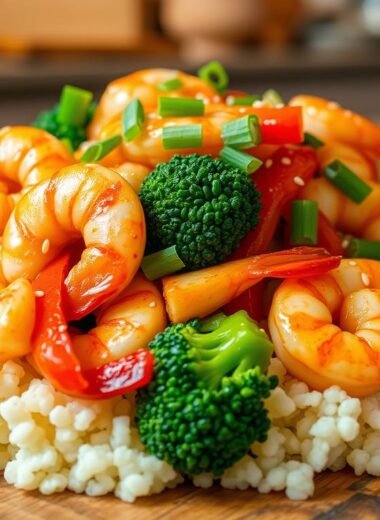 Shrimp & Cauliflower Rice Stir-Fry