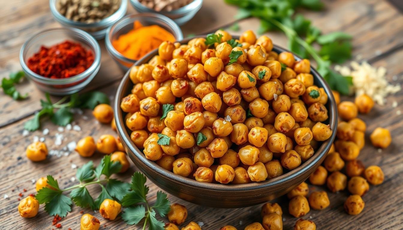 Spicy Roasted Chickpeas
