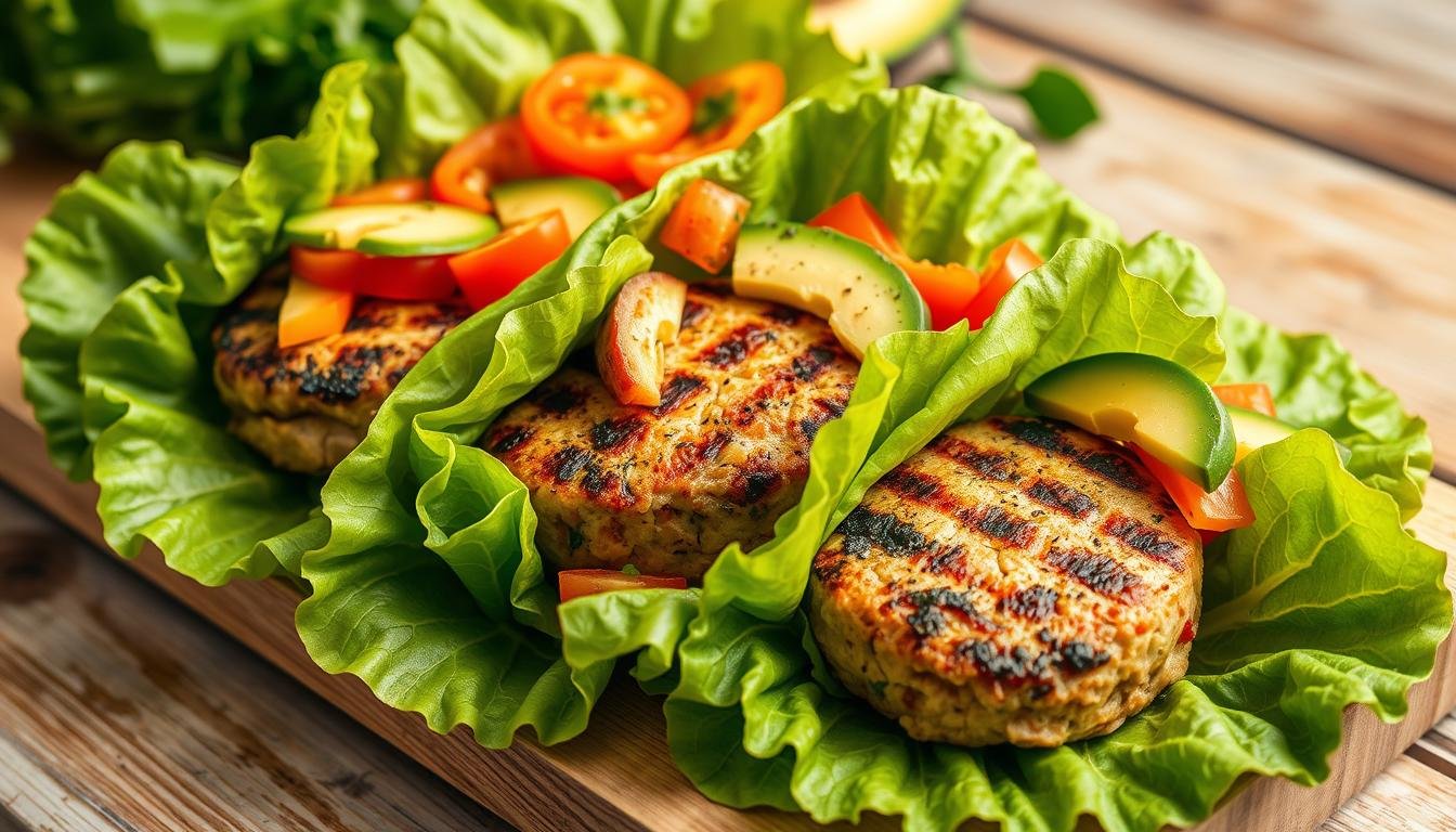 Turkey Burger Lettuce Wraps