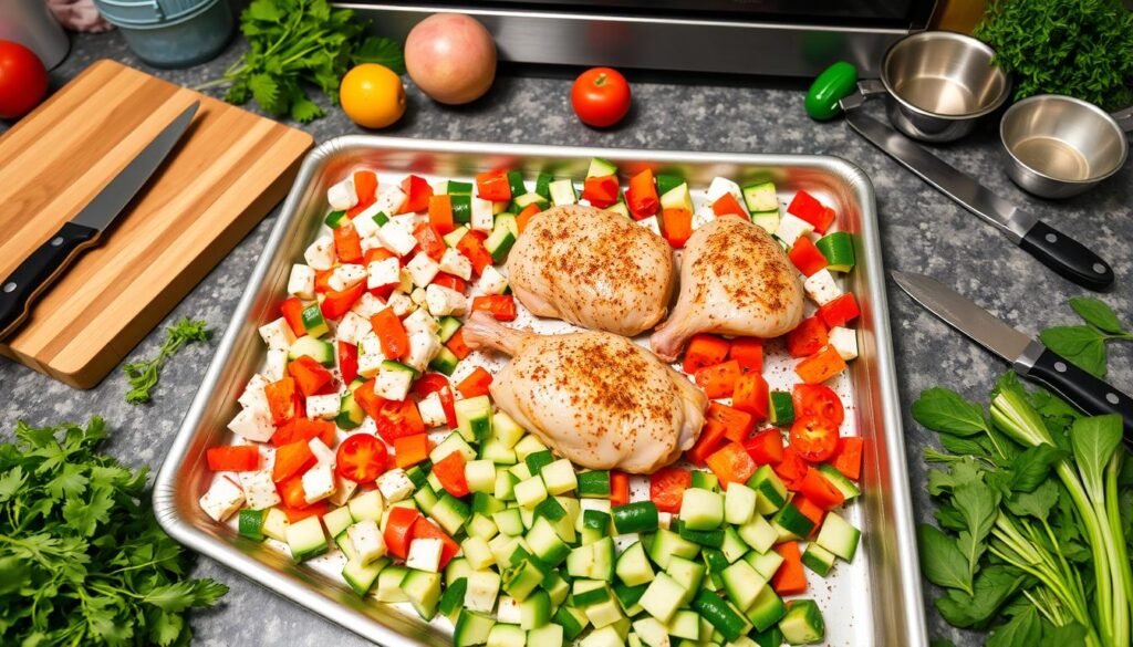cooking instructions for sheet-pan meals