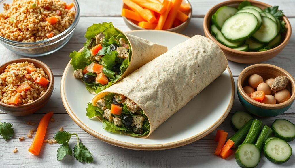 healthy side dishes and wrap pairings