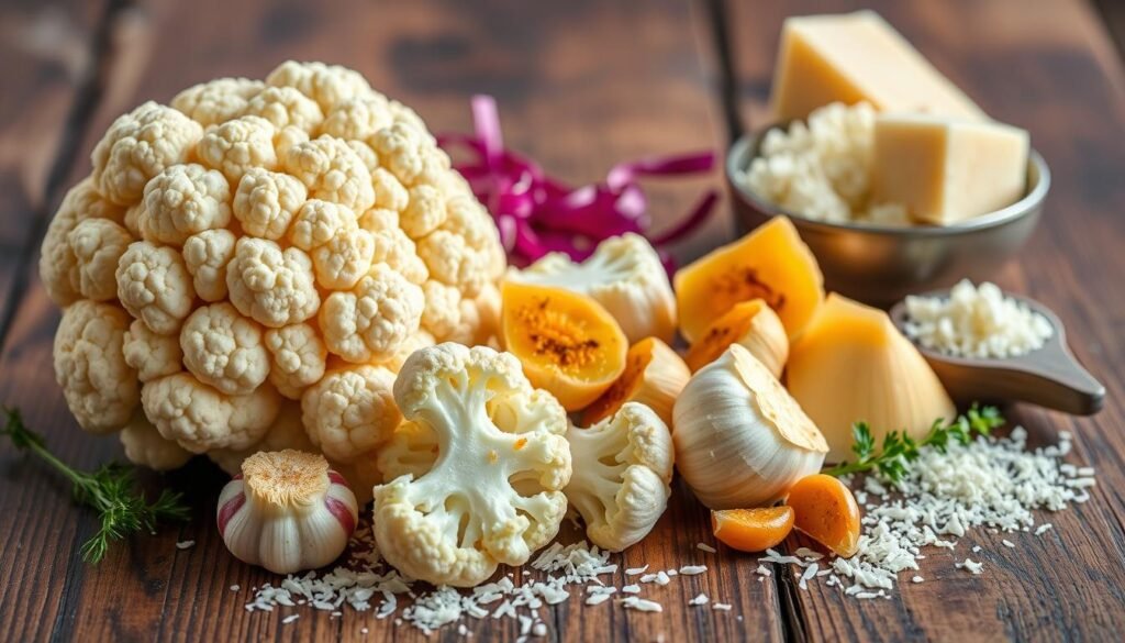macronutrient profile of roasted garlic parmesan cauliflower