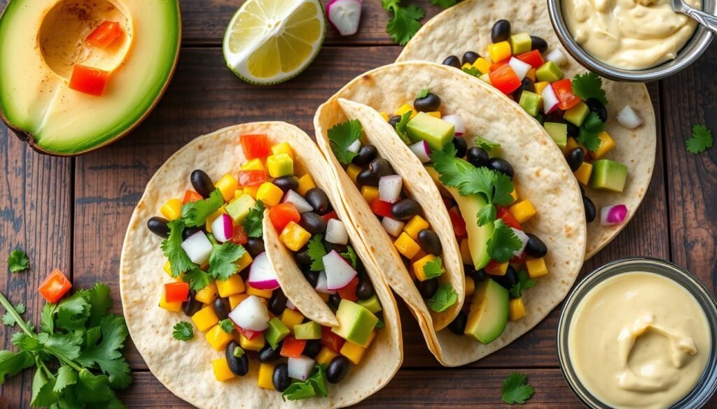 vegetarian cilantro lime taco options