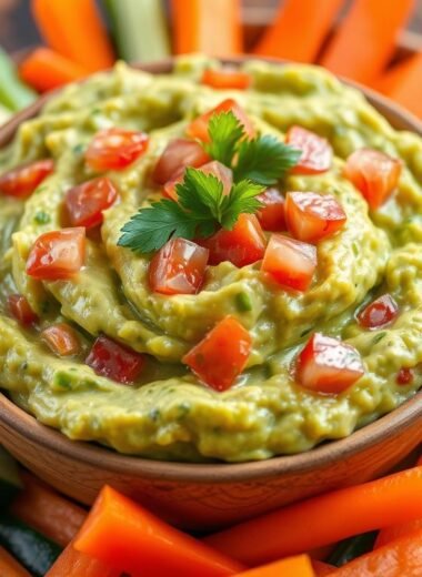 5-Minute Guacamole & Veggie Sticks