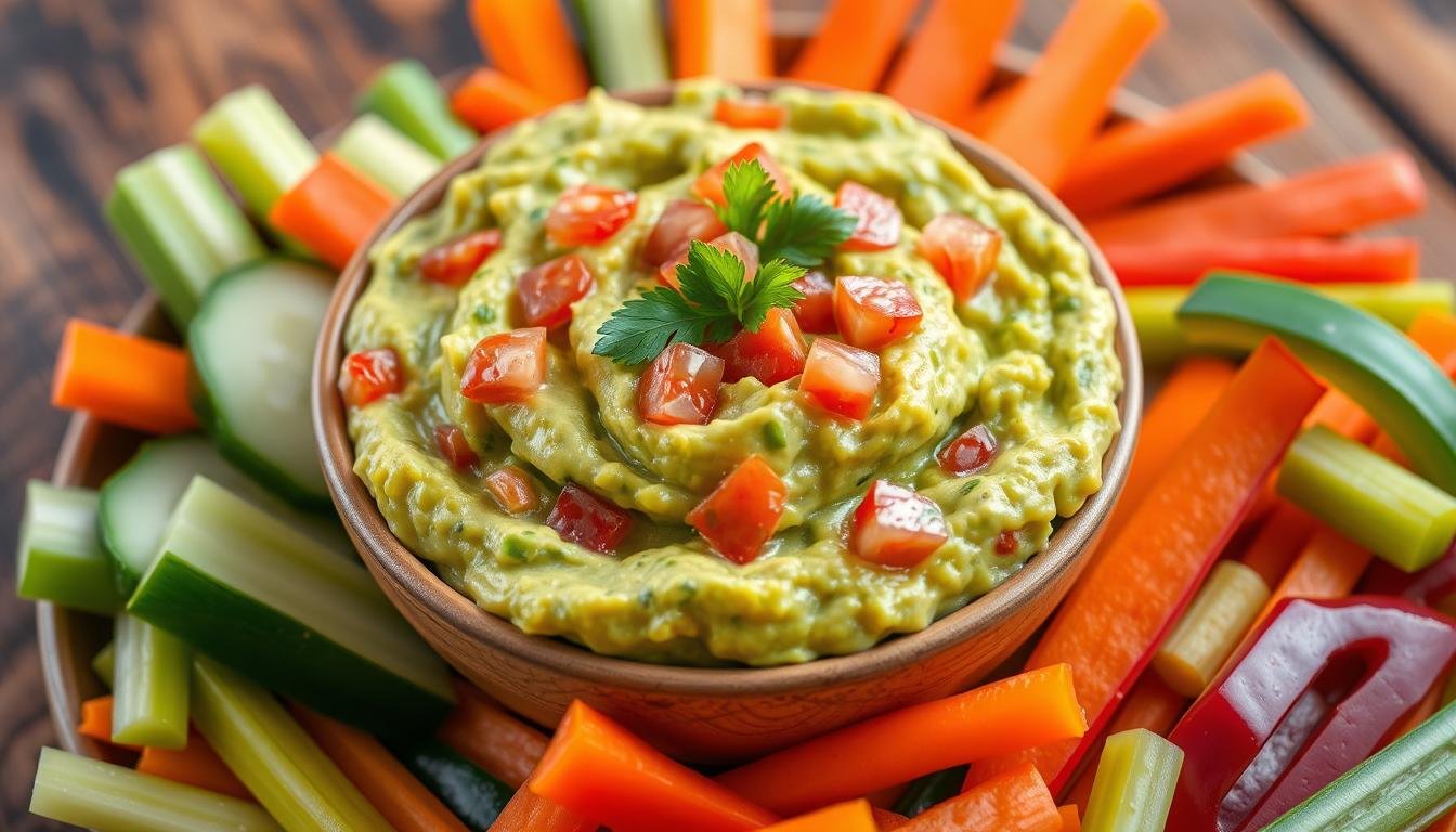 5-Minute Guacamole & Veggie Sticks