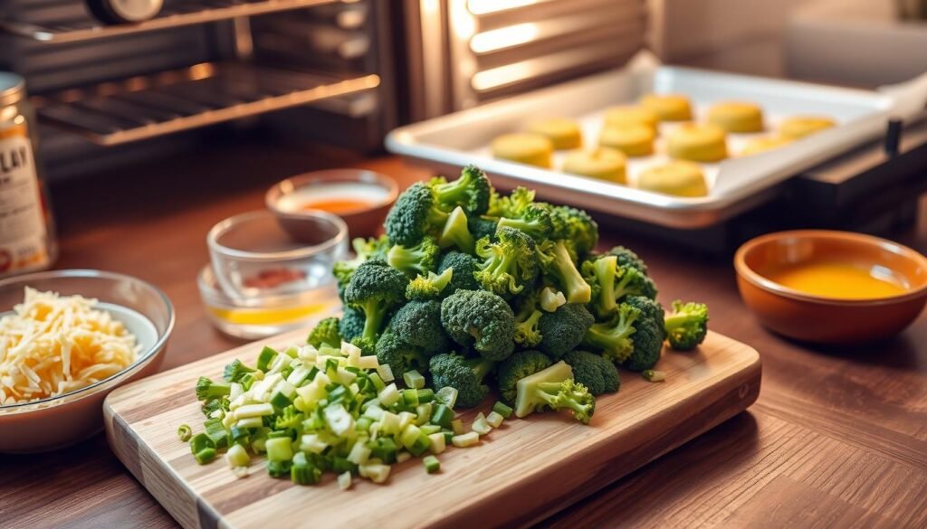 Broccoli preparation and baking instructions