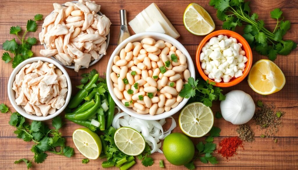 Chili Ingredients for Low-Carb White Chicken Chili