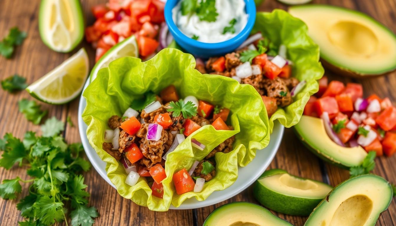 Chipotle Beef Lettuce Wrap Tacos