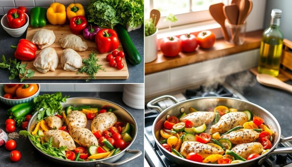 Cooking Instructions for One-Pan Italian Chicken & Veggies