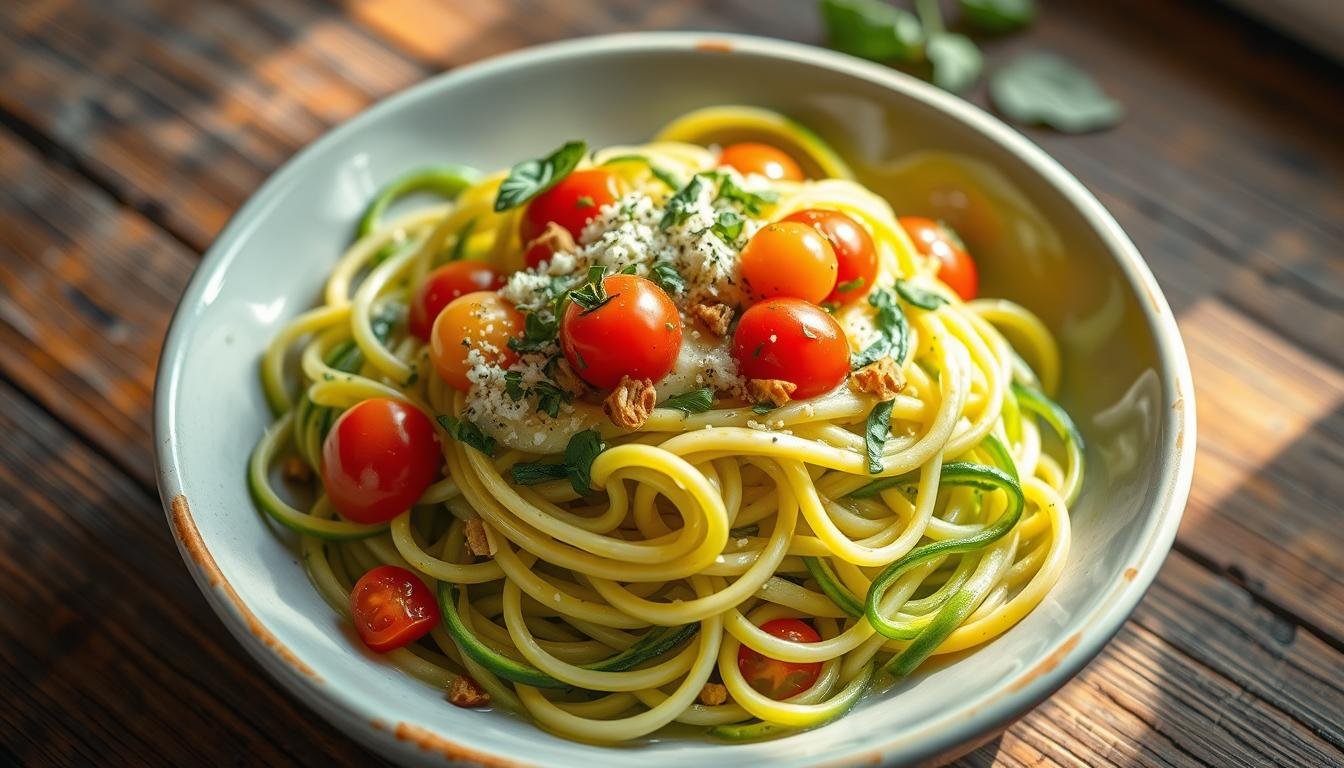 Creamy Avocado Pasta with Zoodles