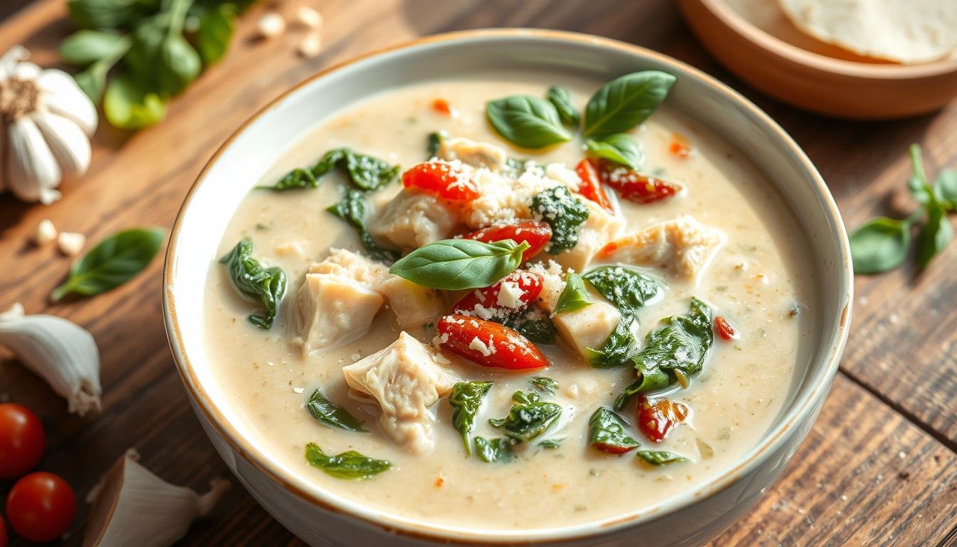 Creamy Tuscan Chicken Soup