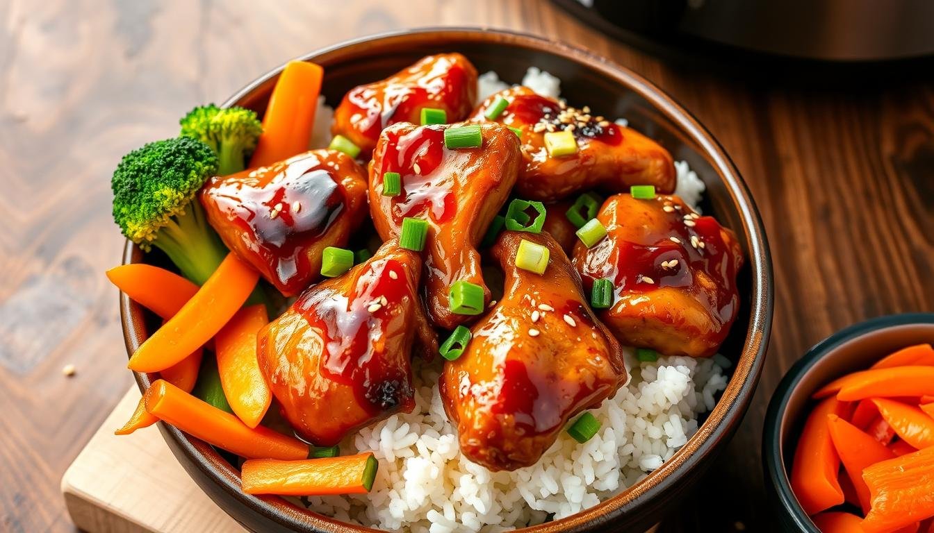 Crockpot Teriyaki Chicken Bowls