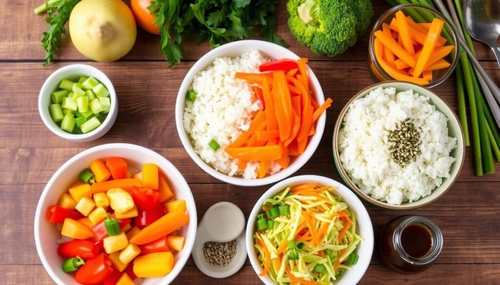 Customization ideas for Crockpot teriyaki chicken bowls