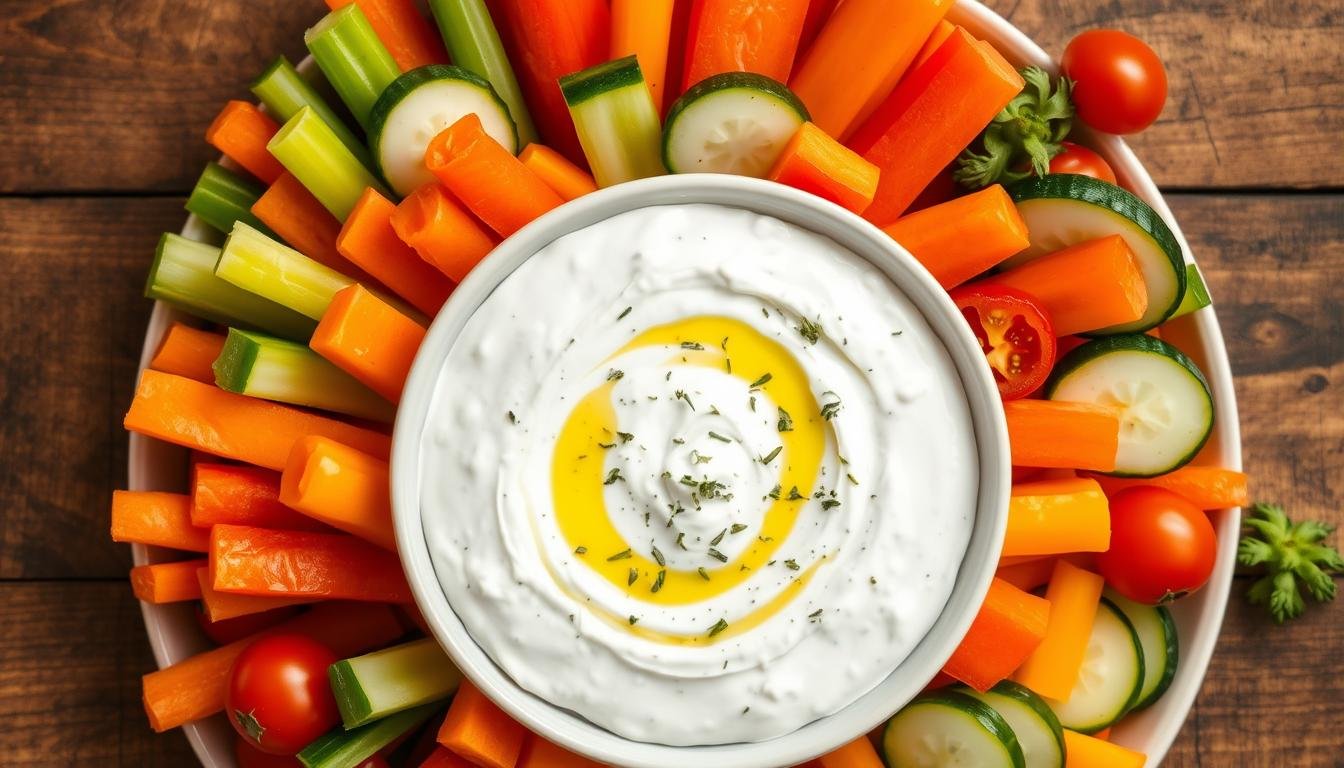 Greek Yogurt Ranch Dip with Veggies