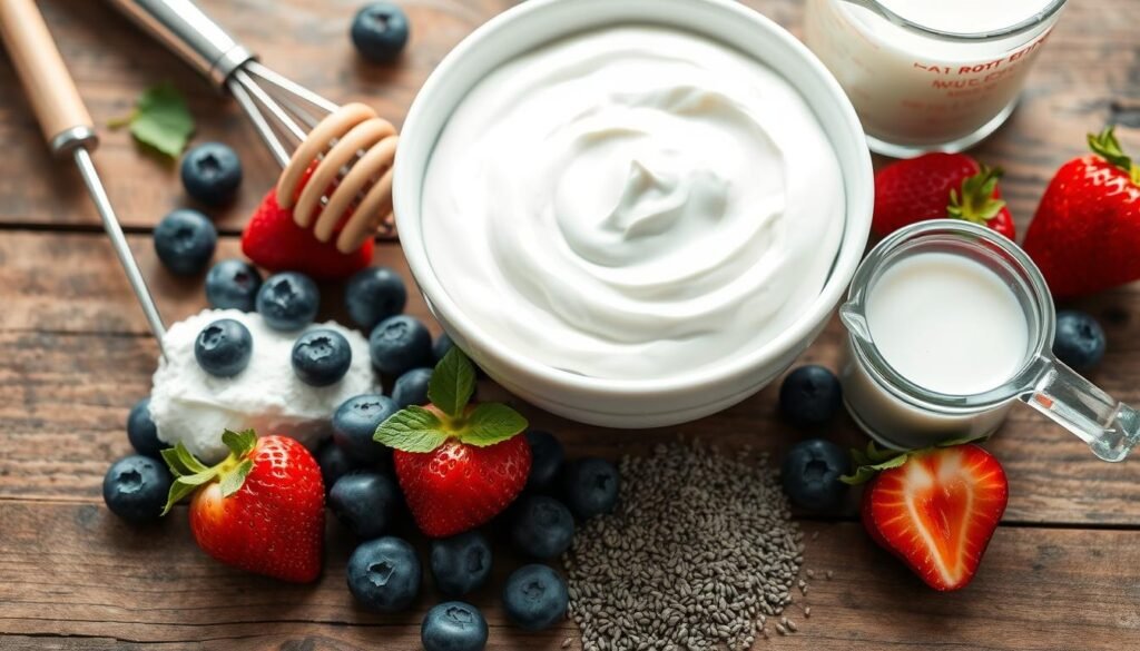 Greek yogurt ingredients for pudding