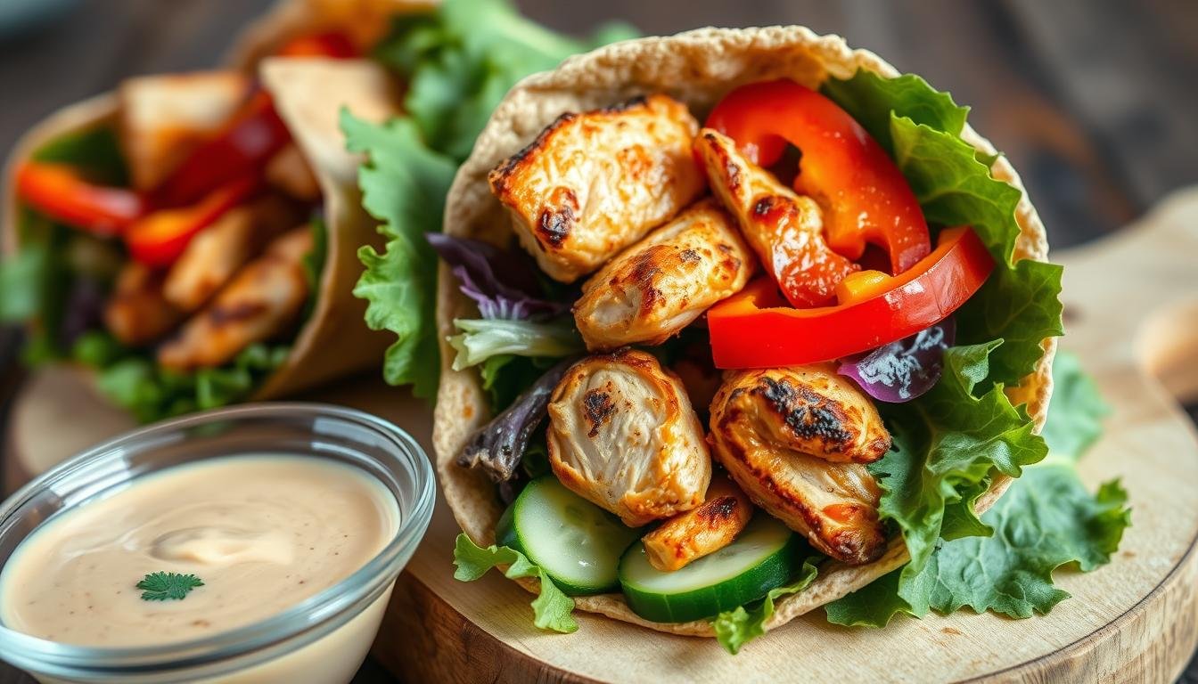 High-Protein BBQ Chicken Wrap