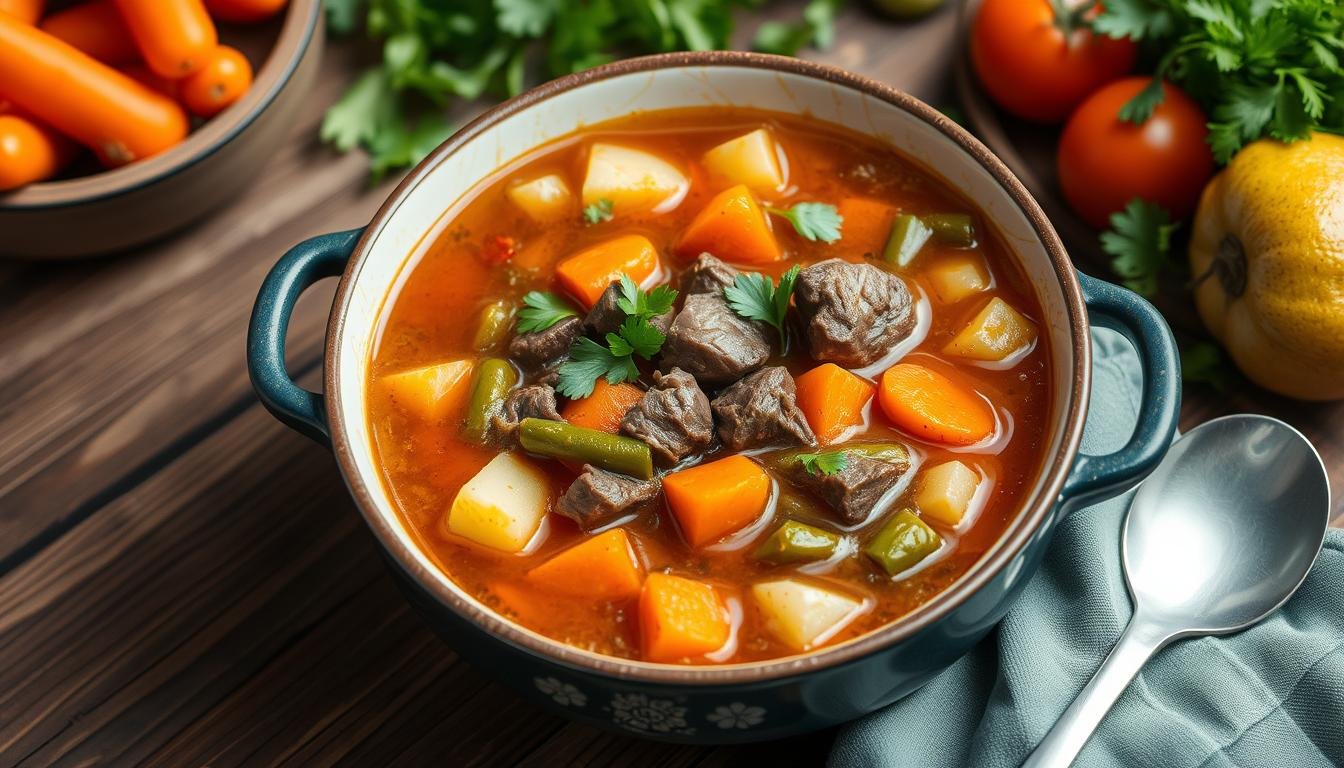 High-Protein Beef & Vegetable Soup