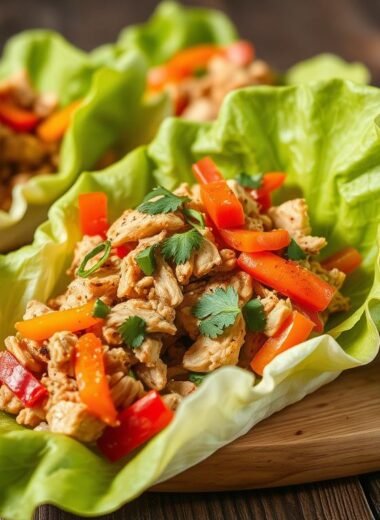 High-Protein Chicken Lettuce Cups