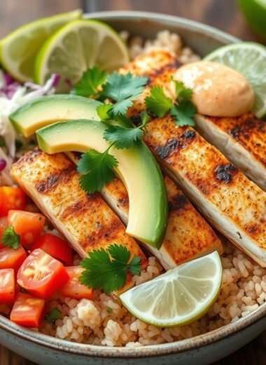 High-Protein Fish Taco Bowl