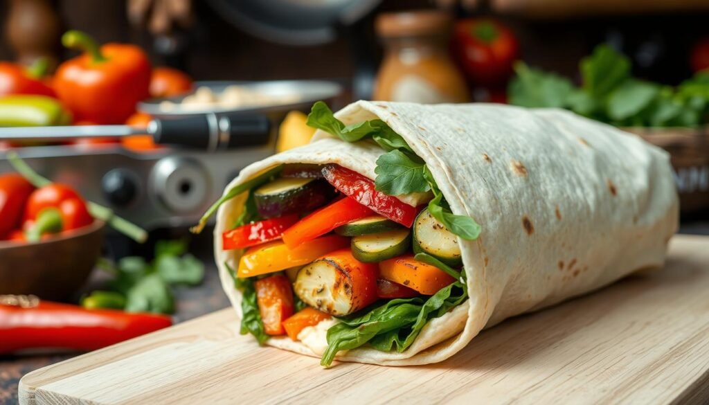 How to Make Grilled Veggie Wrap