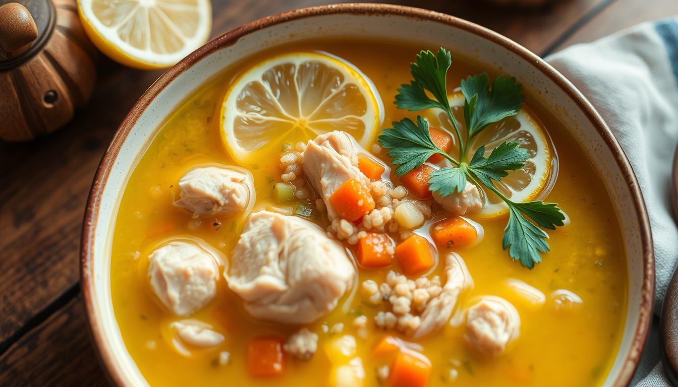 Lemon Chicken & Quinoa Soup