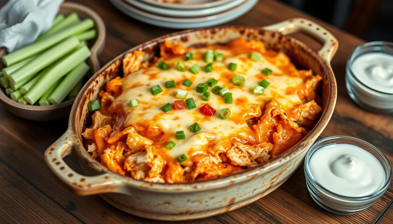 Low-Carb Buffalo Chicken Casserole