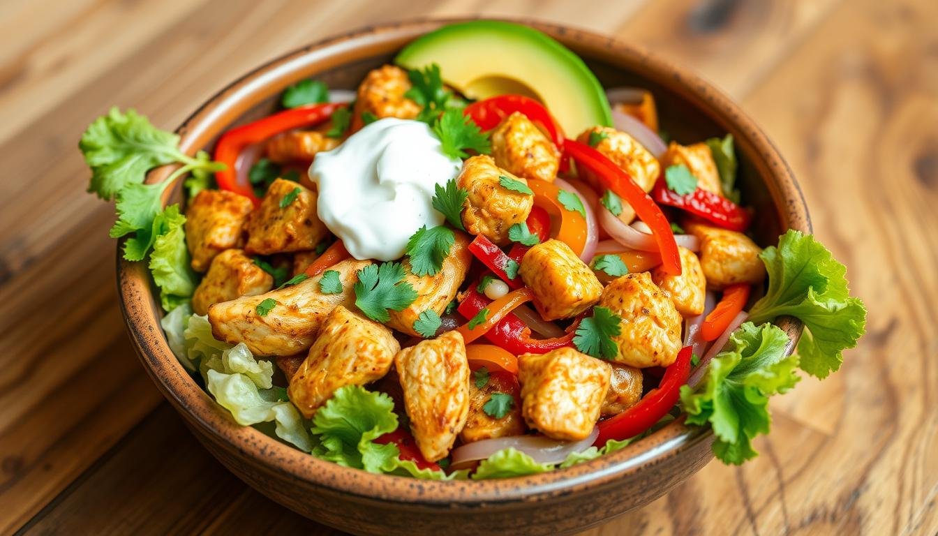 Low-Carb Chicken Fajita Bowl