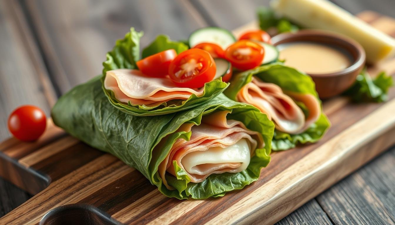 Low-Carb Ham & Cheese Wrap