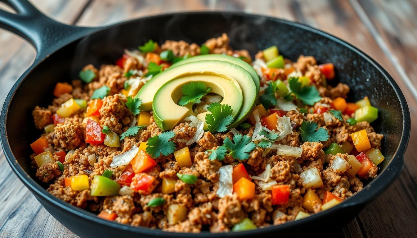 Low-Carb Turkey Taco Skillet