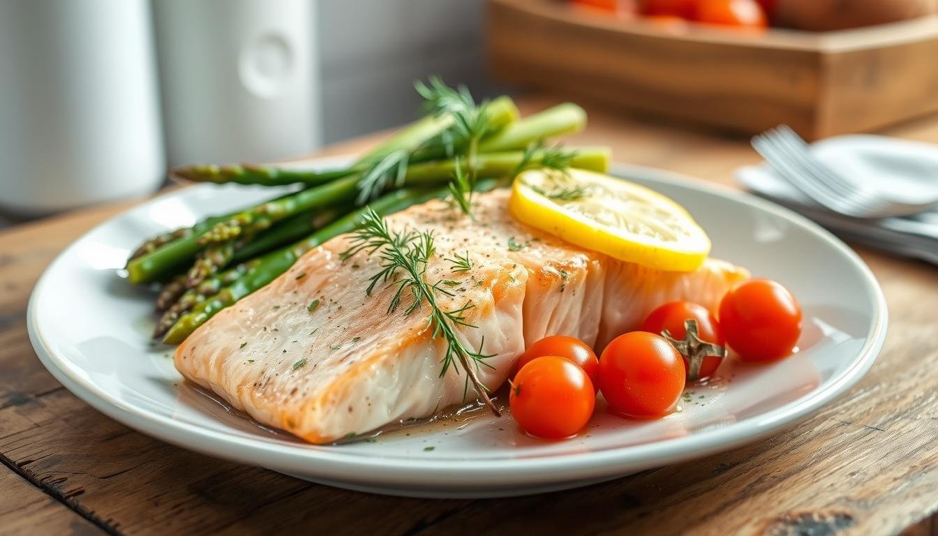 Low-Fat Lemon Dill Salmon