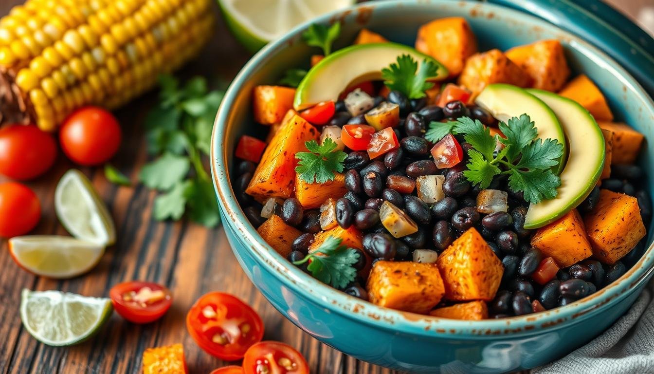 Make-Ahead Sweet Potato & Black Bean Burrito Bowls